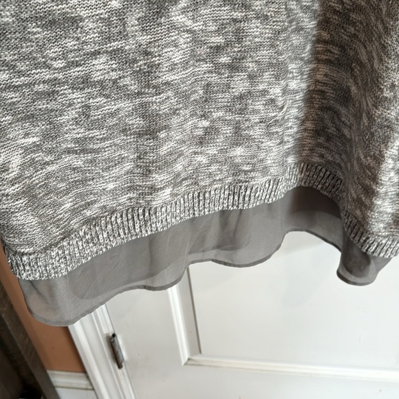 Torrid 3X long sleeve sweater plus size cold shoulder sheer blouse - Picture 5 of 10